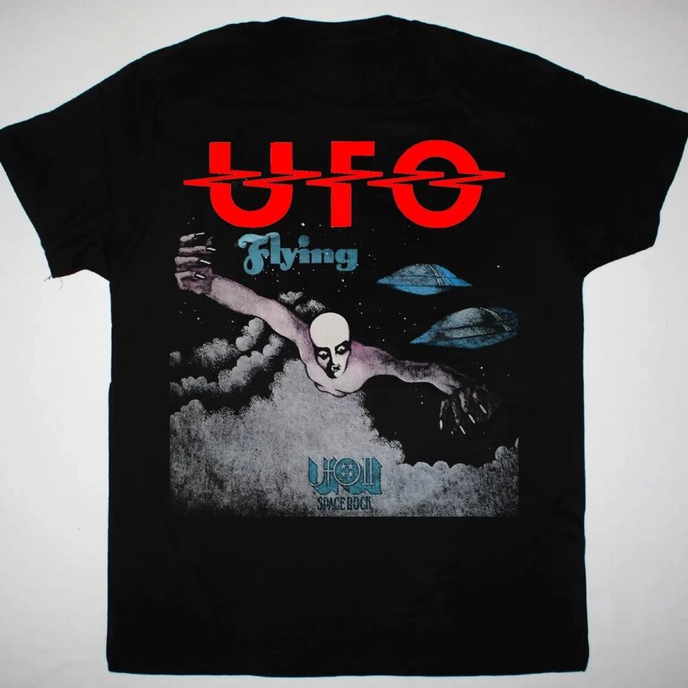 UFO Band Flying Collection T-Shirt Rock Music Fan Tee 90